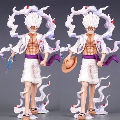 One Piece Sun God Nika Figure – PVC Collectible with Dynamic Pose, Exchangeable Hands, and Awakening Flame Effects