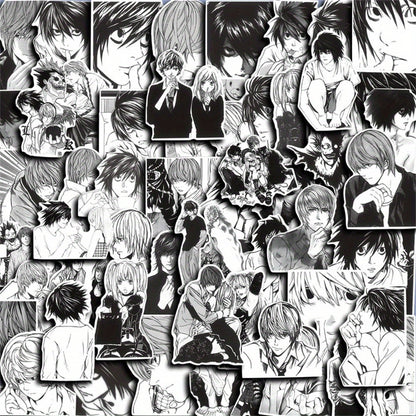 60 PCS Death Note Japanese Anime Stickers – Reusable