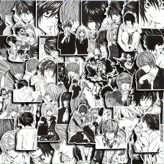 60 PCS Death Note Japanese Anime Stickers – Reusable