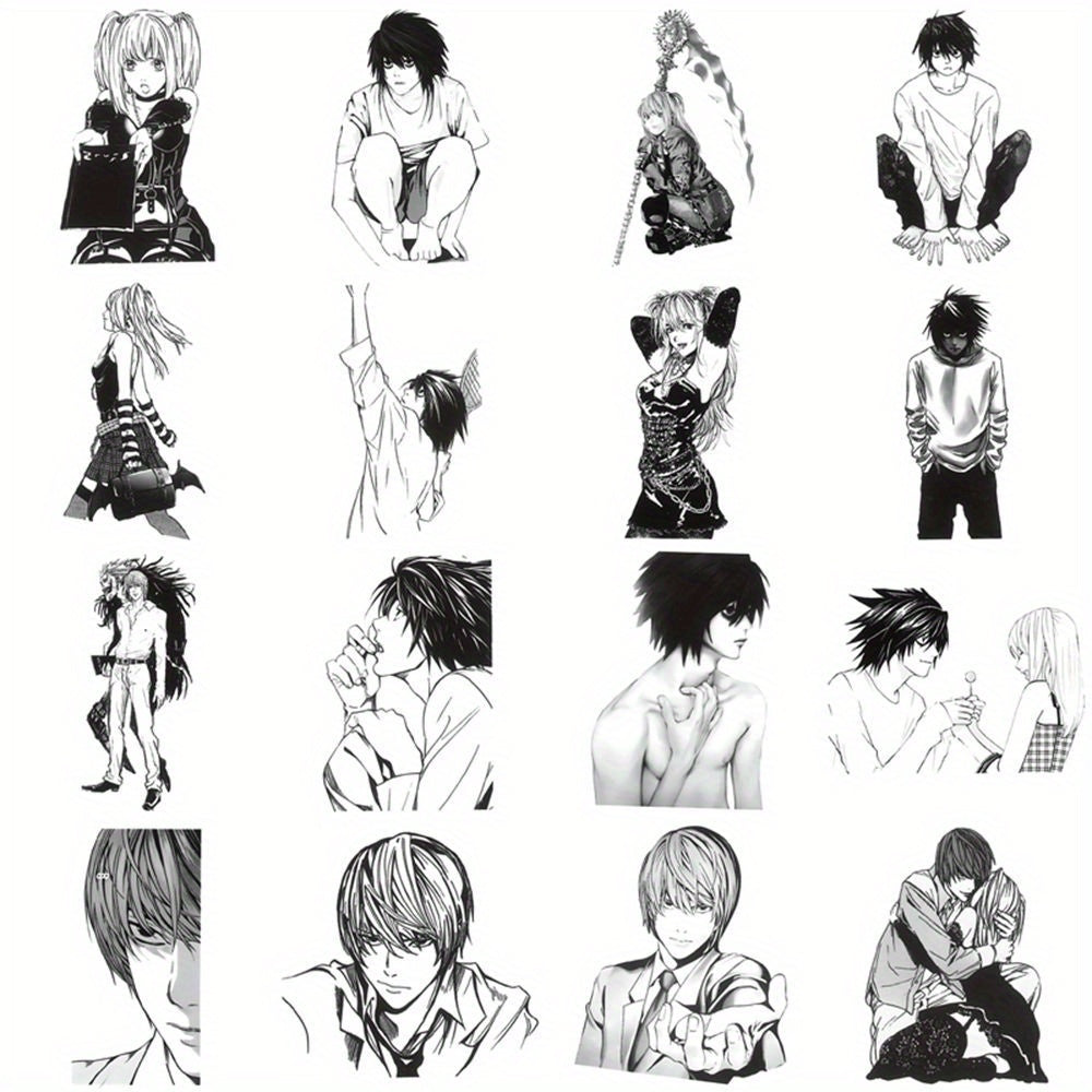 60 PCS Death Note Japanese Anime Stickers – Reusable