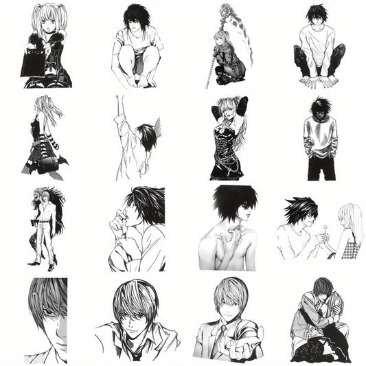 60 PCS Death Note Japanese Anime Stickers – Reusable