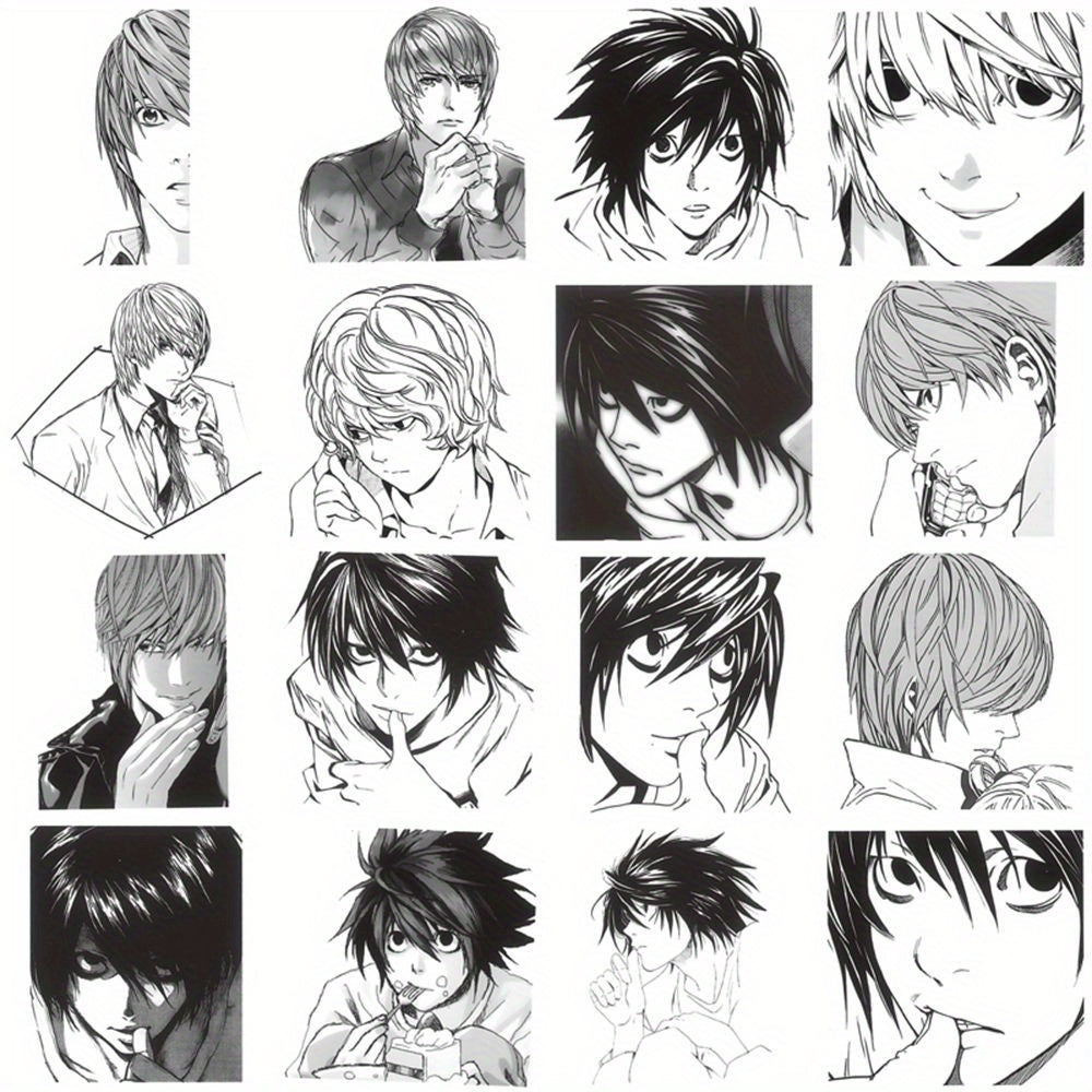 60 PCS Death Note Japanese Anime Stickers – Reusable