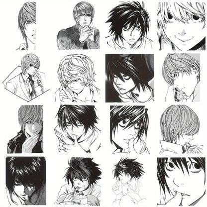 60 PCS Death Note Japanese Anime Stickers – Reusable