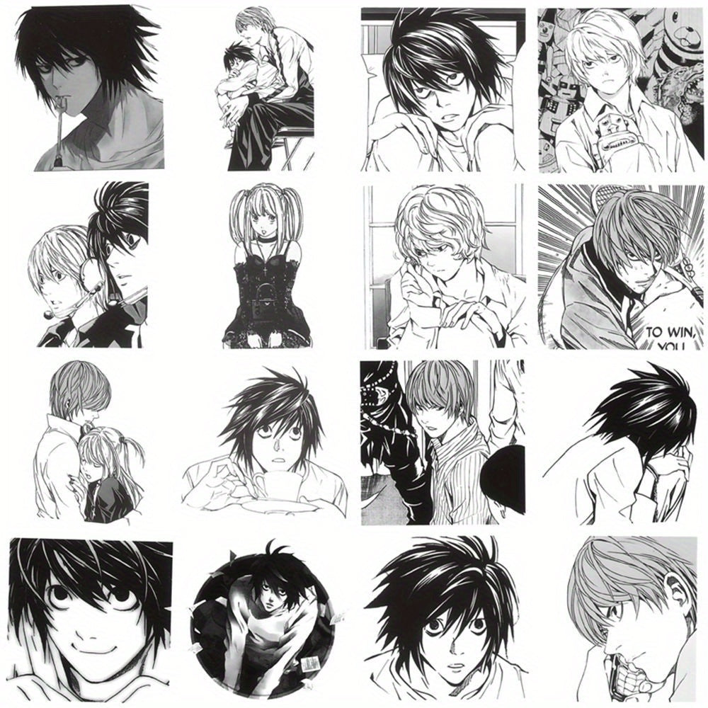 60 PCS Death Note Japanese Anime Stickers – Reusable