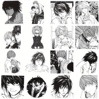 60 PCS Death Note Japanese Anime Stickers – Reusable