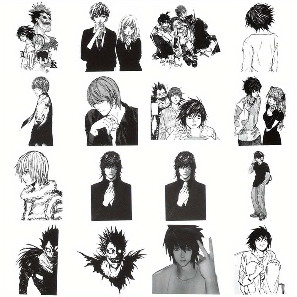 60 PCS Death Note Japanese Anime Stickers – Reusable