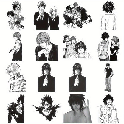 60 PCS Death Note Japanese Anime Stickers – Reusable