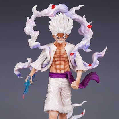 One Piece Sun God Nika Figure – PVC Collectible with Dynamic Pose, Exchangeable Hands, and Awakening Flame Effects