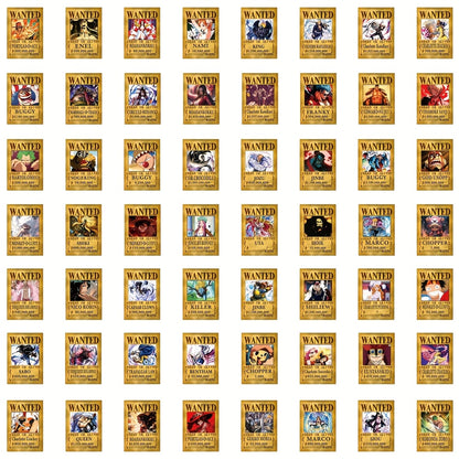 55 PCS One Piece Luffy Stickers – Creative Self-Adhesive PVC Stickers