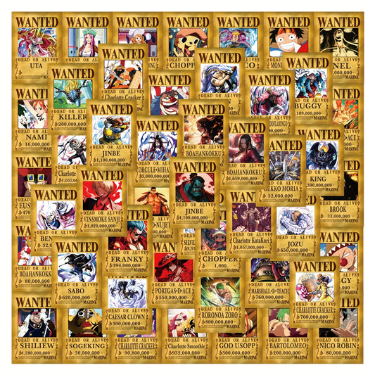 55 PCS One Piece Luffy Stickers – Creative Self-Adhesive PVC Stickers