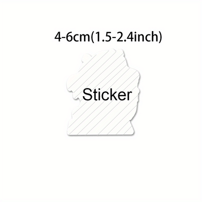 55pcs Anime Waifu Sticker Pack – Colorful PVC Decals