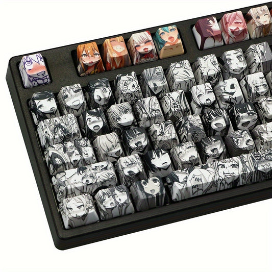 PBT Five-Sided Sublimation Mechanical Keycaps – Anime Cartoon 108-Key XDA Set