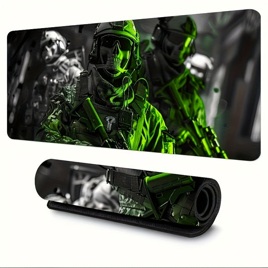 Special Forces XXL Gaming Mouse Pad – Non-Slip Rubber Desk Mat with Stitched Edges