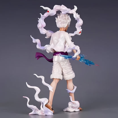 One Piece Sun God Nika Figure – PVC Collectible with Dynamic Pose, Exchangeable Hands, and Awakening Flame Effects