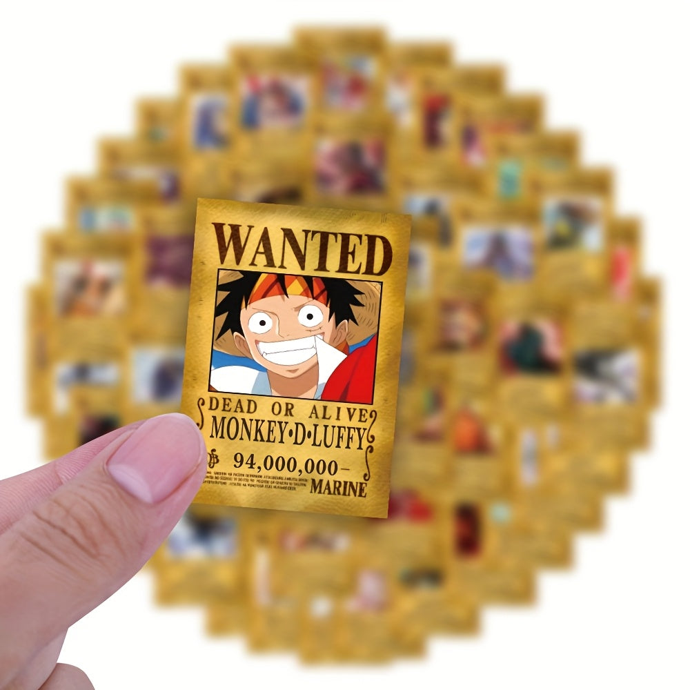55 PCS One Piece Luffy Stickers – Creative Self-Adhesive PVC Stickers