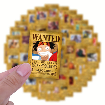 55 PCS One Piece Luffy Stickers – Creative Self-Adhesive PVC Stickers