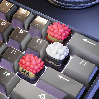 Anime Keycaps Set – Gojo, Itadori & Sukuna, Pastel Pink