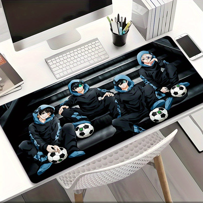 Blue Lock Anime Gaming Mouse Pad – Large Non-Slip Desk Mat with Isagi & Team Design