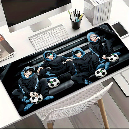 Blue Lock Anime Gaming Mouse Pad – Large Non-Slip Desk Mat with Isagi & Team Design