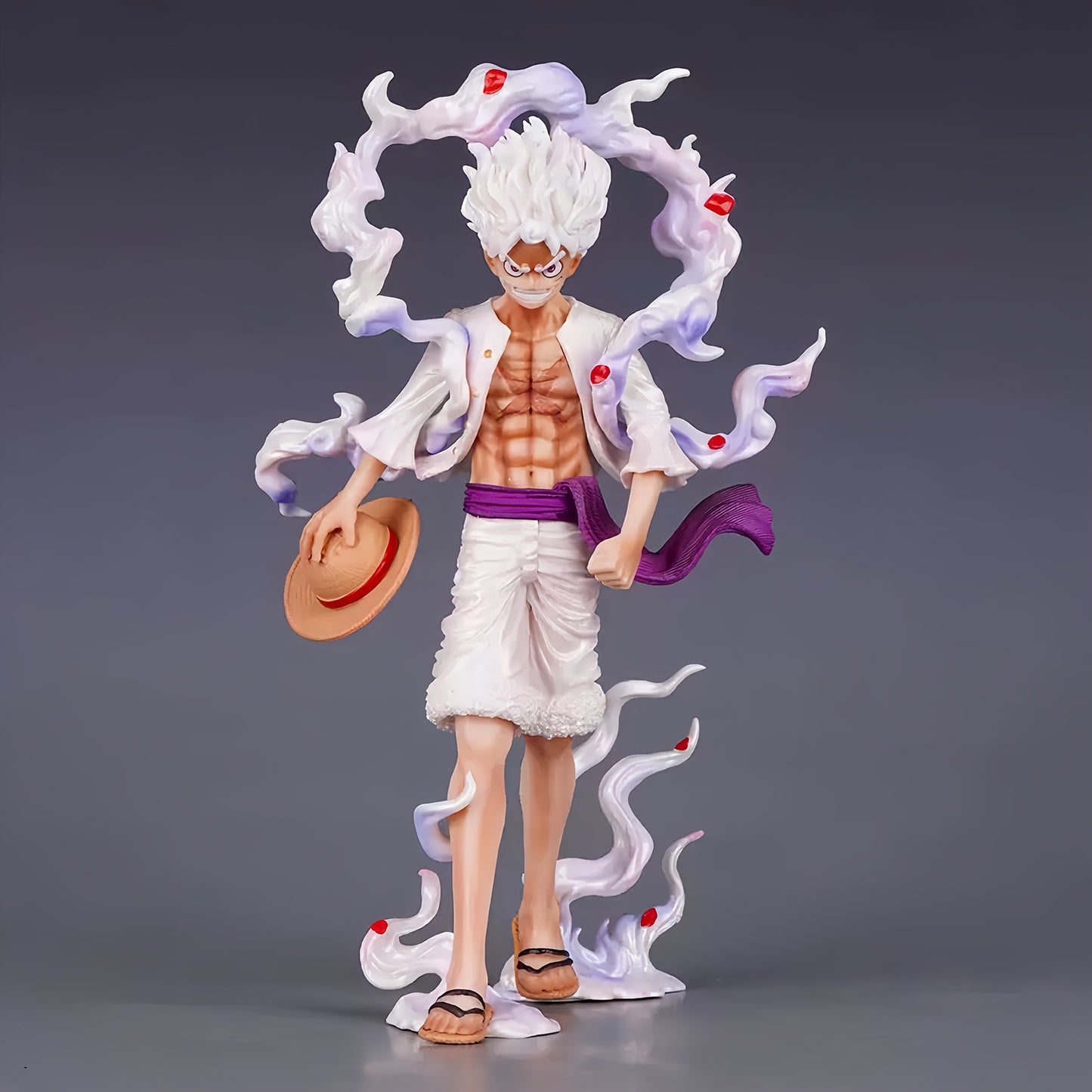 One Piece Sun God Nika Figure – PVC Collectible with Dynamic Pose, Exchangeable Hands, and Awakening Flame Effects