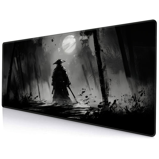 Japanese Samurai Extra-Large Gaming Mouse Pad – Non-Slip Rubber Desk Mat